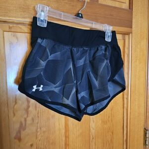 Under Armour Women's Black and Gray Athletic Shorts